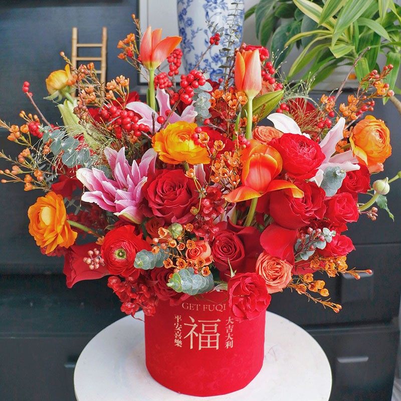 乔迁鲜花抱抱桶送长辈新年年宵花鲜花暖居同城北京祝寿鲜花速递,鲜花速递/花卉仿真/绿植园艺,花艺包装盒,淘宝优惠券,粉丝福利购,淘宝优惠卷