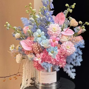 情人节繁花阁抱抱桶长辈仙子之吻花暖居乔迁花篮北京天津生日花桶