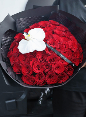 情人节99朵红玫瑰33枝52朵玫瑰告白花束北京天津送女友老婆鲜花
