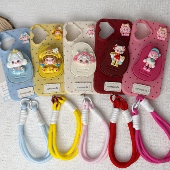 17Promax女11 17Pro 爱心镜头卡通皮纹手机壳适用苹果17手机壳iPhone16Promax手绳14 14plus皮纹16Pro