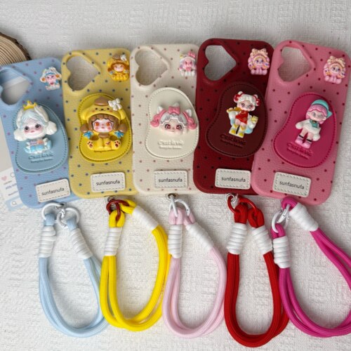 爱心镜头卡通皮纹手机壳适用苹果17手机壳iPhone16Promax手绳14/13/17Promax女11/17Pro/14plus皮纹16Pro/15