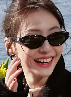 2026新款ROCOC章若楠同款墨镜女款GM猫眼太阳镜近视防紫外线防晒