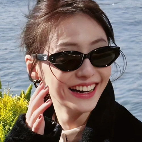 2026新款ROCOC章若楠同款墨镜女款GM猫眼太阳镜近视防紫外线防晒