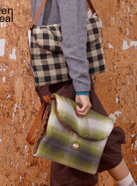 七谷｜hug电脑包女笔记本电脑手提包14寸便携通勤大容量高级感