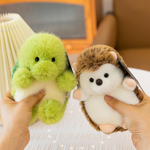 动物小玩偶公仔泡芙小羊毛绒玩具摆件儿童安抚娃娃送女孩生日礼物