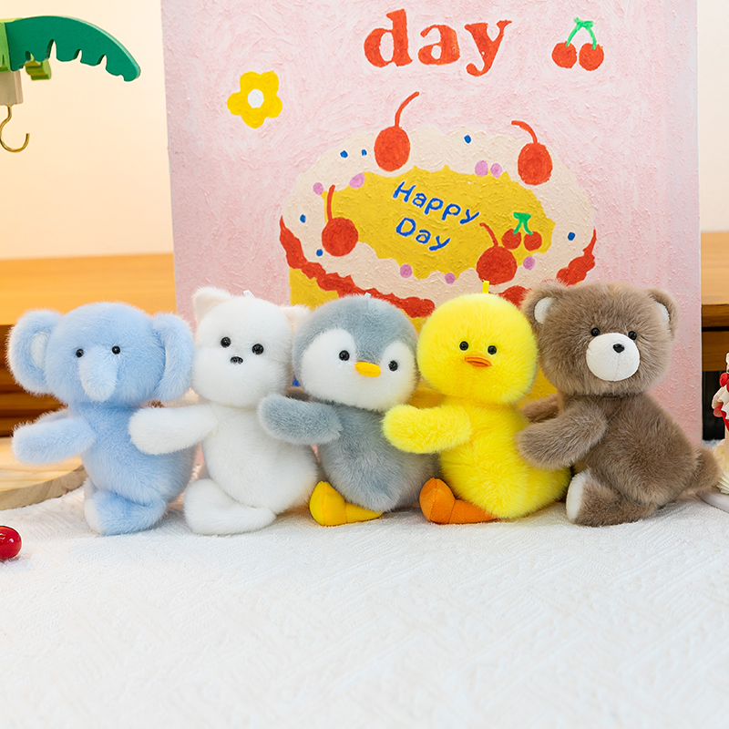 带香味趴趴小动物毛绒玩具玩偶企鹅鸭子公仔手腕垫豆袋娃娃礼物女
