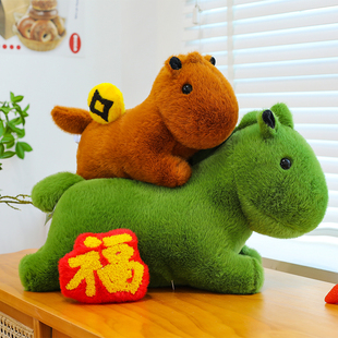 马到成功娃娃马上系列小马公仔马上加薪发财创意毛绒玩具美好寓意