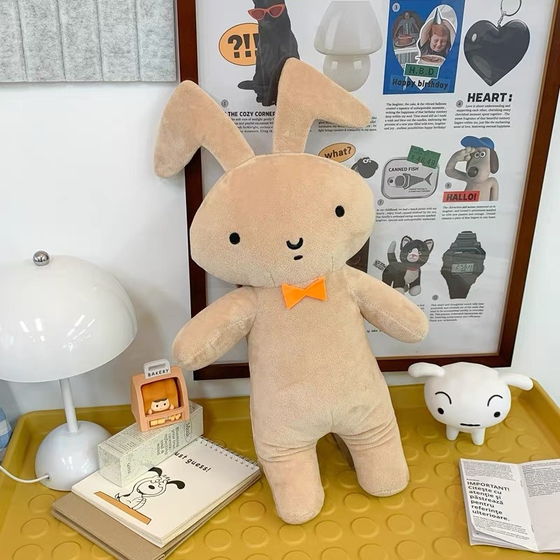 卡通周边妮妮的挨揍兔子出气小新毛绒公仔玩偶玩具抱枕布娃娃蜡笔