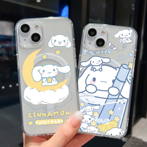 大耳狗透明亚克力磁吸手机壳