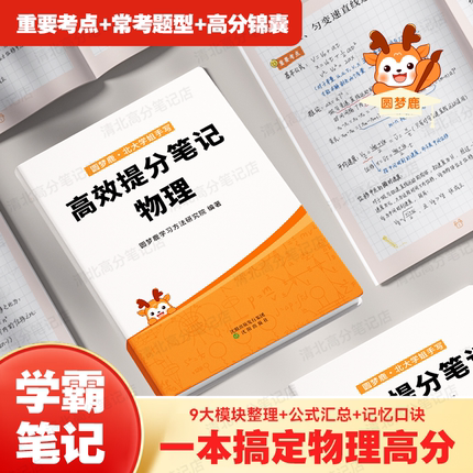 高中物理提分笔记本新高考复习资料高中教辅北大学姐手写学霸笔记