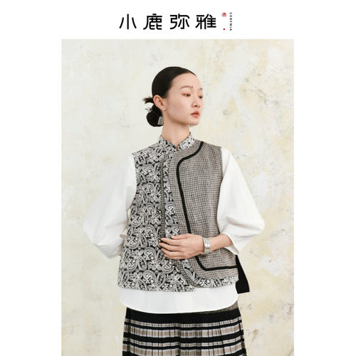 小鹿弥雅《佩斯利》原创重工马甲