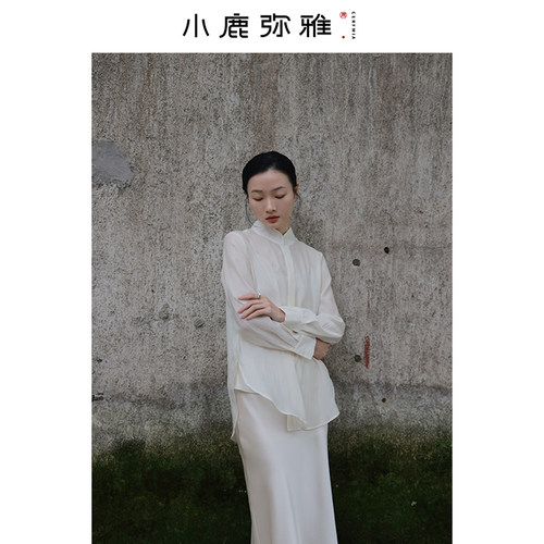 常规天丝打底衬衫小鹿弥雅新中式