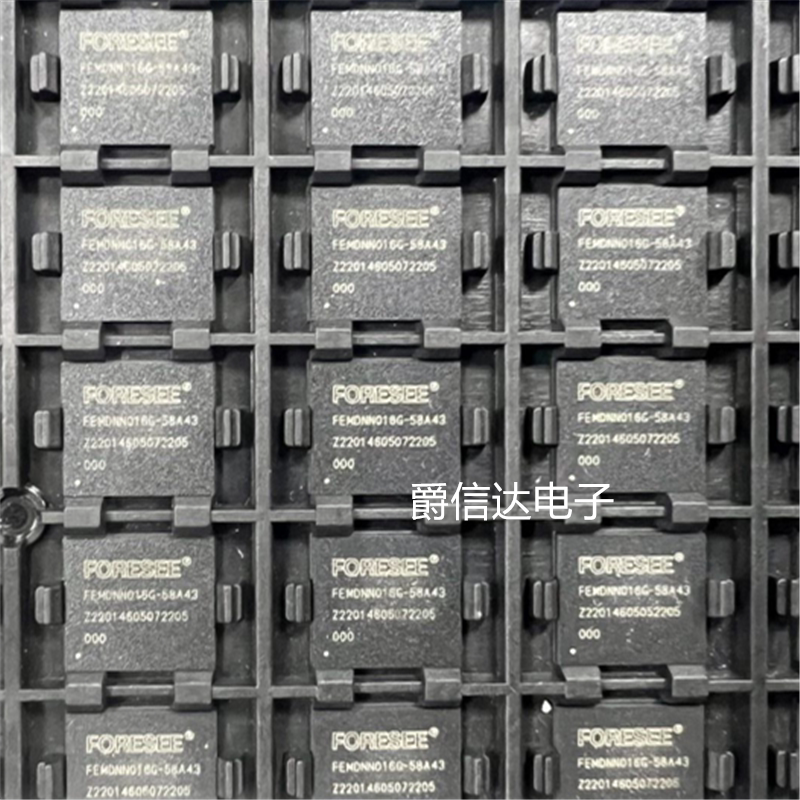 全新原装 FEMDNN016G-58A43 江波龙16GB eMMC存储字库 手机芯片IC图片