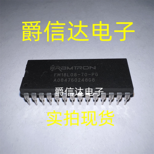 全新原装 FM18L08-70-PG DIP28 256KB的字节宽度FRAM存储器芯片IC