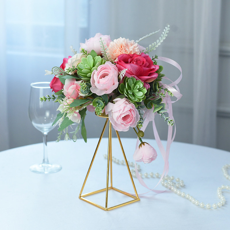 轻奢铁艺仿真花艺商务活动宴会摆件酒吧KTV茶几果盘商场装饰布置,家居饰品,婚庆/商业花艺,淘宝优惠券,粉丝福利购,淘宝优惠卷