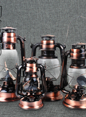 地中海风煤油灯房间电视柜工艺品