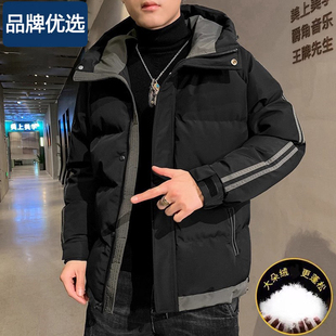 冬季 棉服短款 新款 加厚潮牌工装 连帽外套 冬装 品牌特卖羽绒棉服男士