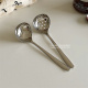 304不锈钢加厚加深实用家庭用汤勺漏勺火锅勺公勺粥勺拉面汤勺子