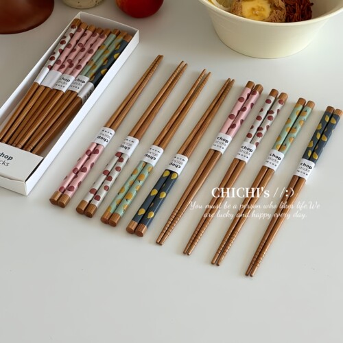 ins风小清新筷子防滑竹筷