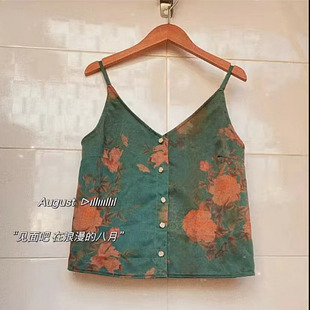 香云纱简约风开襟马甲立体裁剪切割牛皮纸1:1服装图样来料加工131