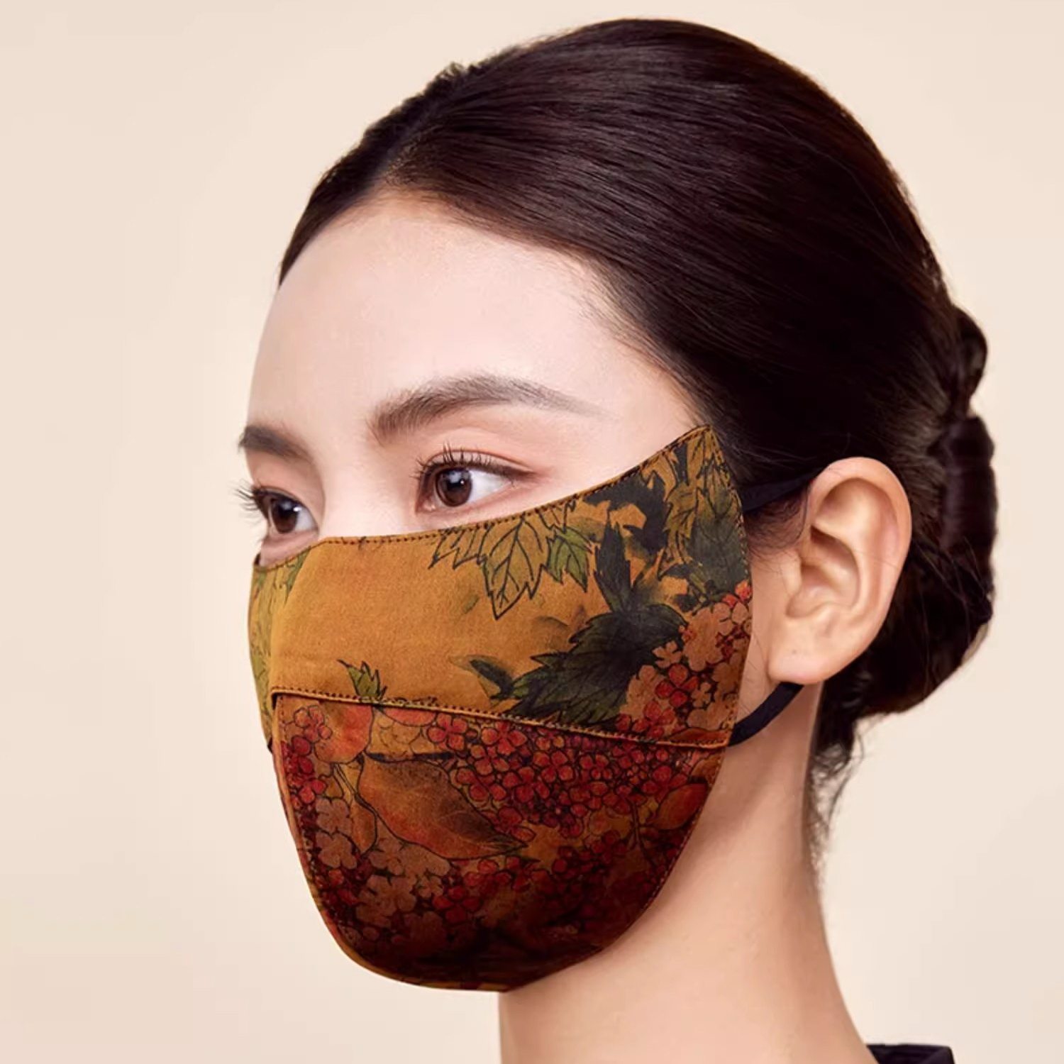 加工香云纱防晒面罩遮阳透气口罩