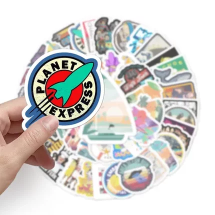 旅行箱防水50贴纸机车个性汽车潮流张摩托车创意卡通笔记本电脑