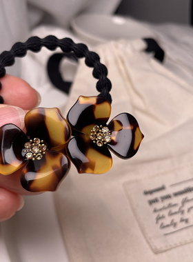 韩国进口AngelRena品牌醋酸花朵发绳发圈头绳女发饰女生发圈女生