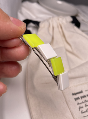 韩国进口设计方形发夹可爱卡通发夹女童发夹女生AngelRena发卡