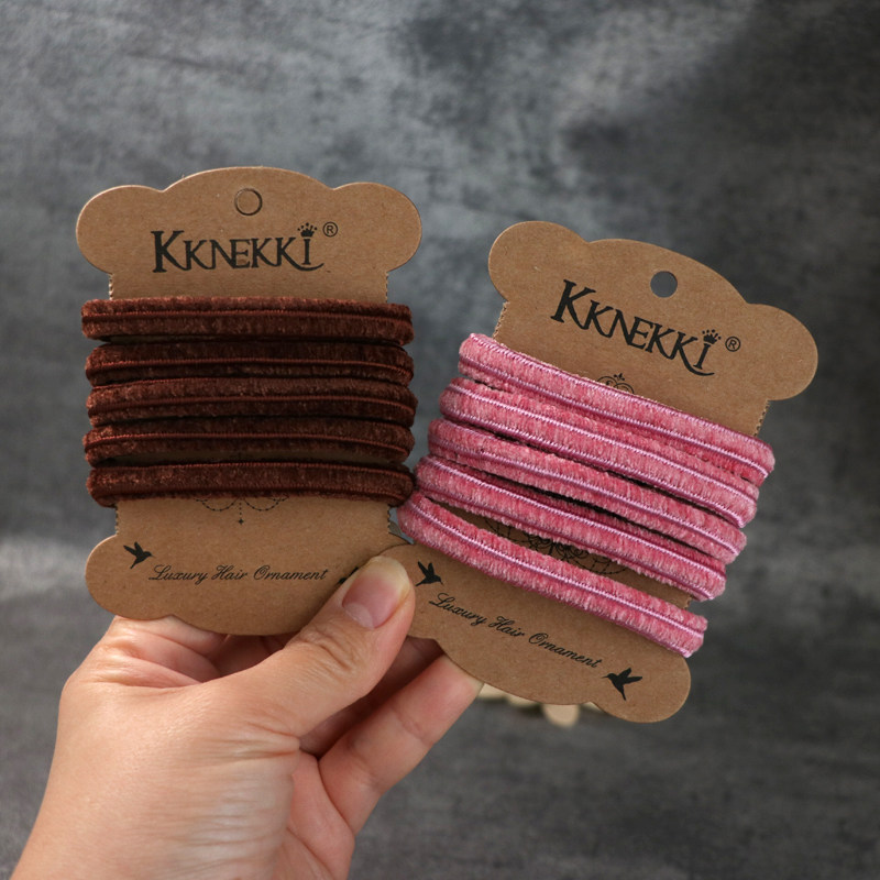 kknekki韩国进口结实发绳5根包邮