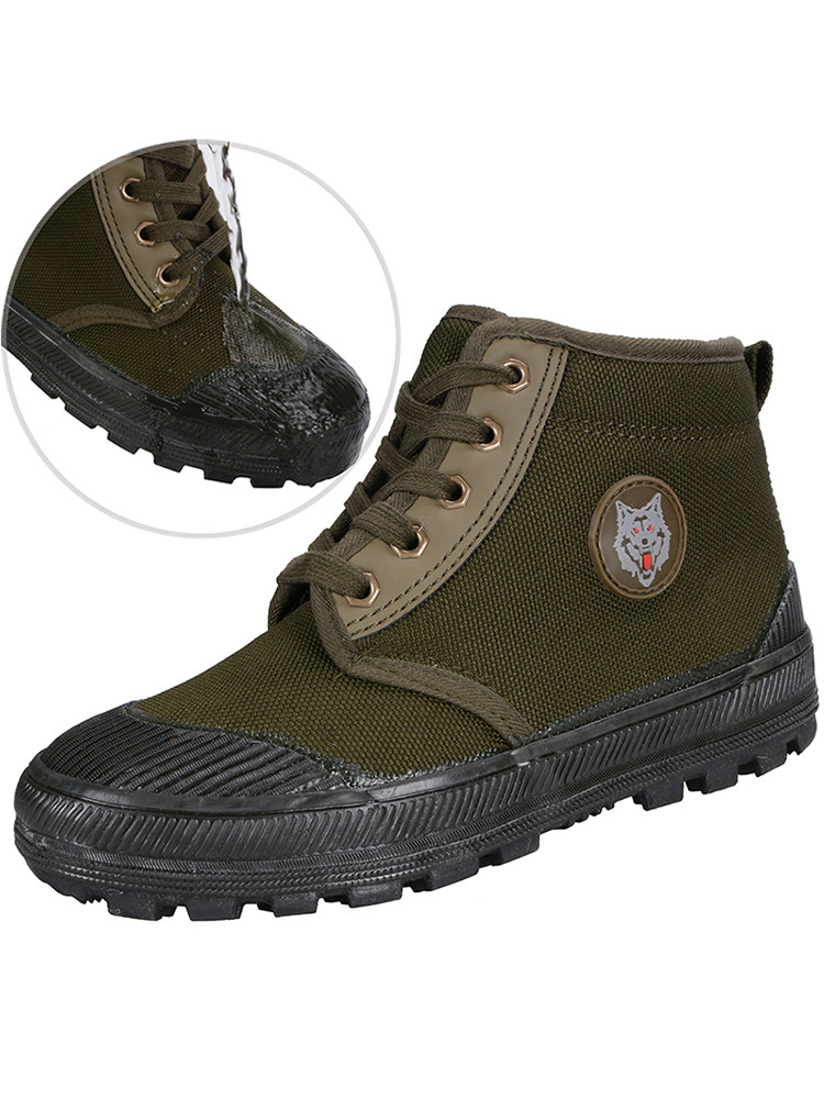 冬季加厚解放鞋军棉鞋帆布胶鞋加绒防滑保暖高帮工地鞋劳保棉靴男