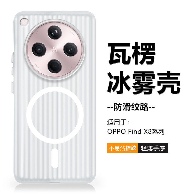 适用于OPPOFindX8系列瓦楞纹壳