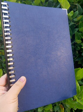 【蓝色】A4 A5 B5软面活页本可拆卸便携轻薄笔记本计划本理财办公