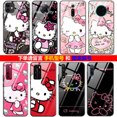 A72玻璃kt猫凯蒂猫a70全包镜头防摔 适用三星a32 a54a55a35s24保护壳s23fe卡通壳 A42s A52 a42手机壳A71 A53