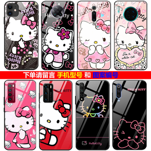 适用三星a32/a42手机壳A71/A53/A42s/A52/A72玻璃kt猫凯蒂猫a70全包镜头防摔 a54a55a35s24保护壳s23fe卡通壳