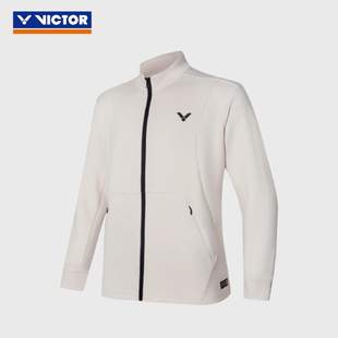 VICTOR/威克多胜利秋冬男女款针织羽毛球运动外套印花速干J-45605