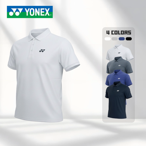 YONEX/尤尼克斯羽毛球服短袖上衣纯色polo衫yy速干透气T恤-3096