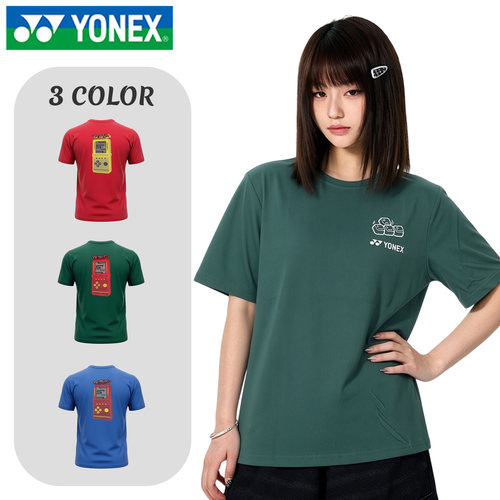 YONEX尤尼克斯羽毛球服男女短袖速干大赛服运动速干运动T恤-2932