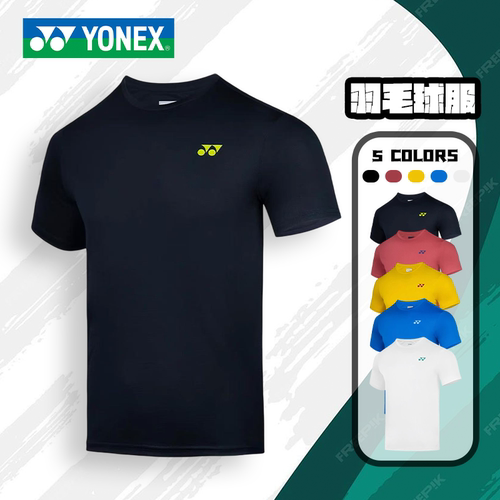 YONEX/尤尼克斯羽毛球服纯色圆领文化衫yy速干透气运动短袖-2861