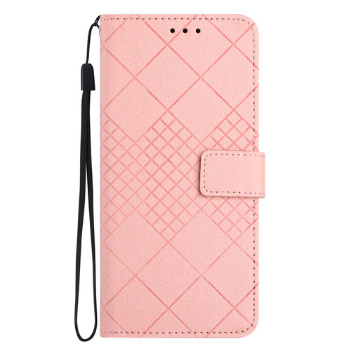 菱形格适用iphone18promax/air/17e/16pro苹果15plus翻盖手机壳14/13/12帆盖se2插卡电话壳XR防摔8p保护皮套