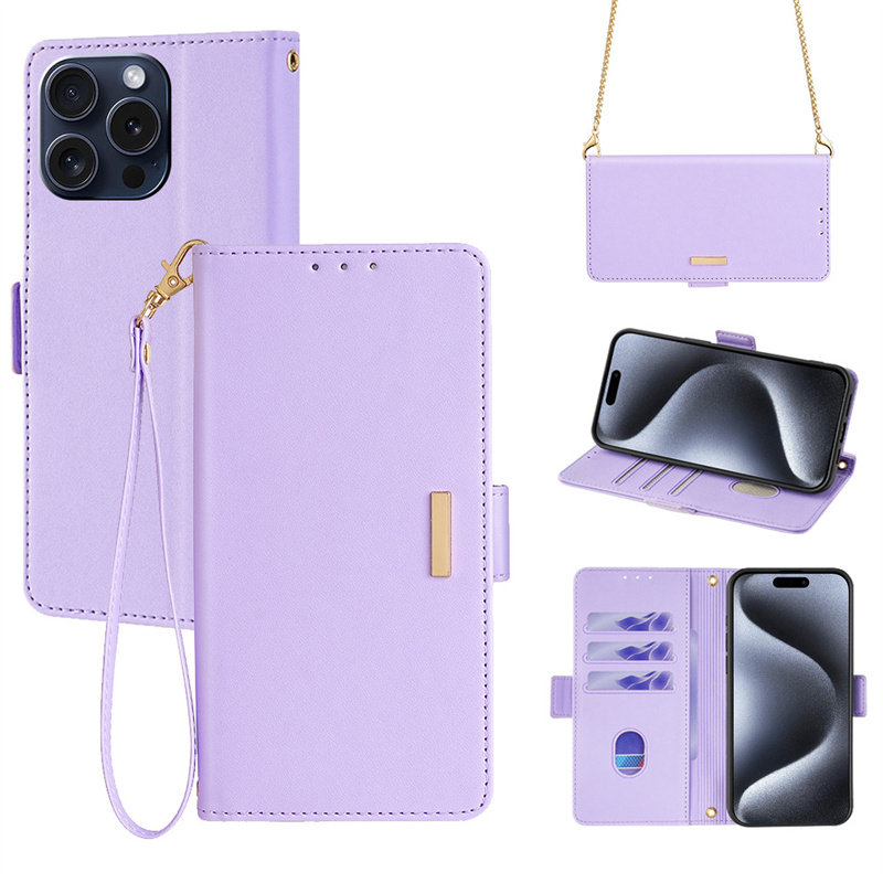出口日本适用iPhone17air/15pro/14plus/13/11/12promax斜挎背16e翻盖手机壳XR保护皮套se2插卡钱包夹带挂绳