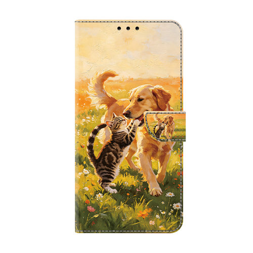 猫狗玩爽适用GalaxyS26ultra/S25FE手机壳翻盖三星S24/S23u/S22plus/S21+/S20FE皮套S25edge防摔插卡保护帆盖