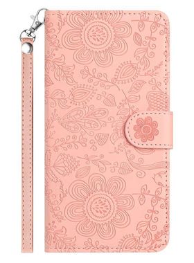 花卉压花适用iphone17air/16e/15/14/11/13promax苹果12翻盖手机插卡XR保护min电话皮套8plus掀盖支架SE2/SE3