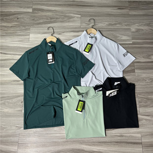 RUN跑步系列 T恤男防晒衣速干衣 户外休闲运动健身半拉链骑行短袖