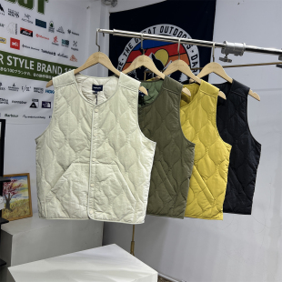 岛国单日系复古户外山系男女超轻防风防泼水叠穿棉马甲保暖背心潮