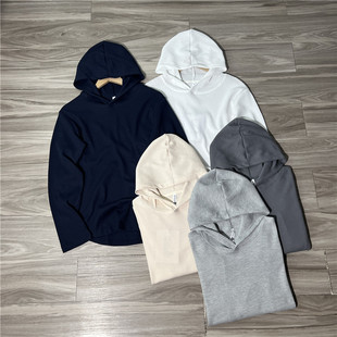 宽松连帽卫衣帽衫 外贸出口原单 薄款 秋季 260克华夫格运动休闲男士