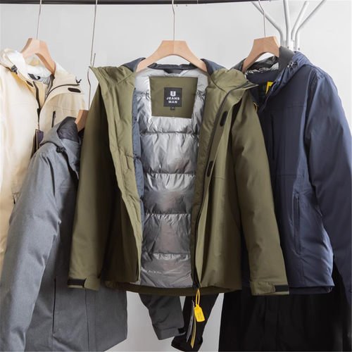 茑系秋冬防风防水冲锋衣羽绒服