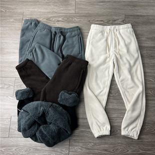 尾货 束口休闲裤 一条过冬摇粒绒 加厚保暖卫裤 珊瑚绒冬季 外贸男装