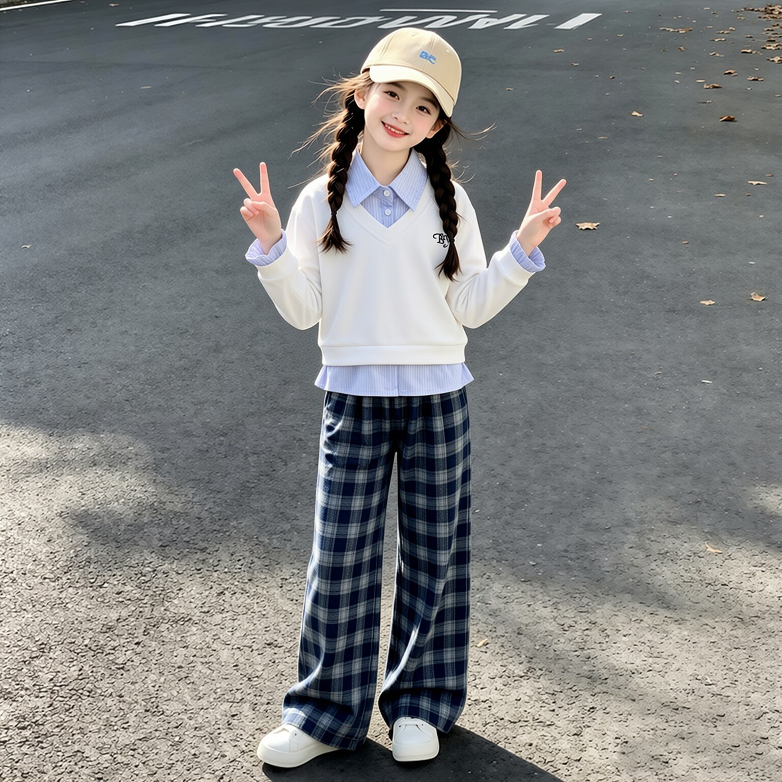 女童卫衣套装春秋2026新款女孩大童运动秋装儿童装洋气韩系两件套