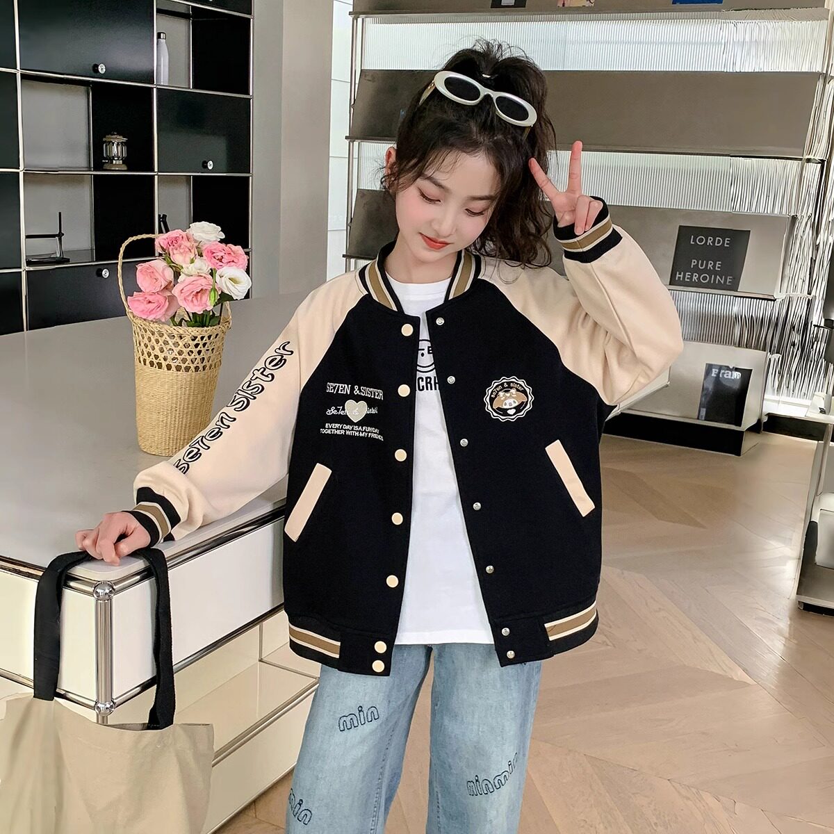 2026新款女童春秋棒球服外套
