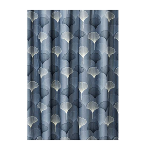 卫生间加厚防水不透浴帘布浴室免打孔遮挡帘子布洗澡门帘窗户拉帘